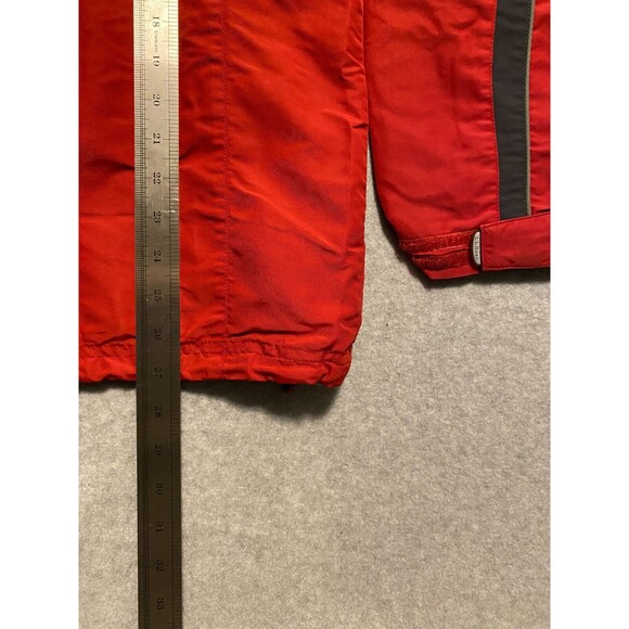 L.L. Bean Jacket Womens Medium Red Black 100% Nylon Long Sleeve Outdoor Full-Zip - Picture 12 of 16